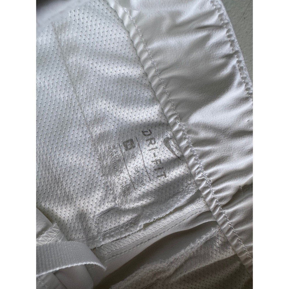 Nike Dri-FIT Mens White Golf Shorts Elastic Waist Athletic Shorts Size Medium - Picture 3 of 5